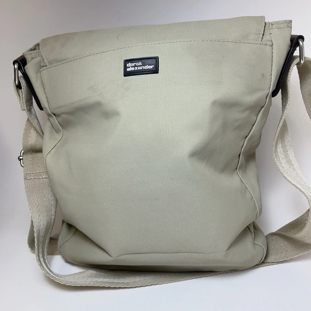 Derek Alexander Unisex Half Flap Front Organizer Crossbody Bag